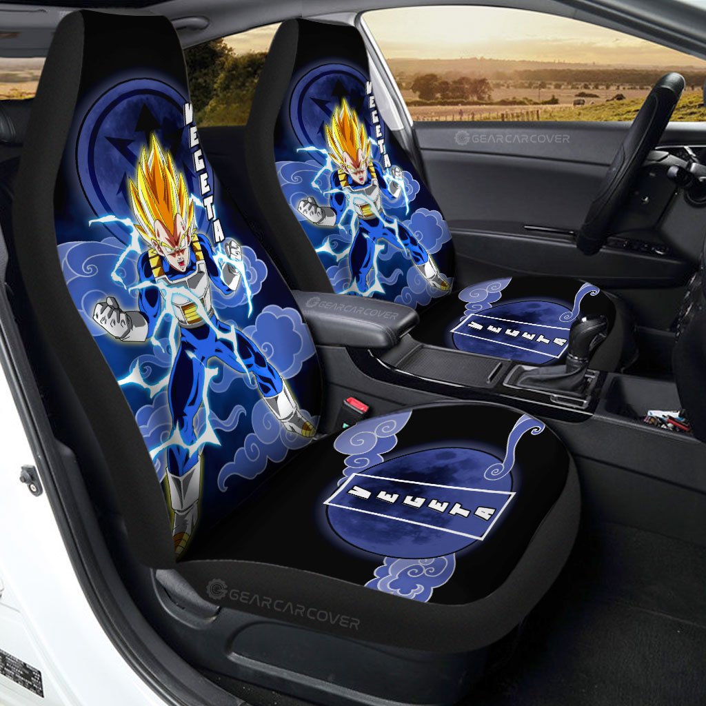 Vegeta SSJ Car Seat Covers Custom Anime Dragon Ball Car Accessories - Gearcarcover - 1