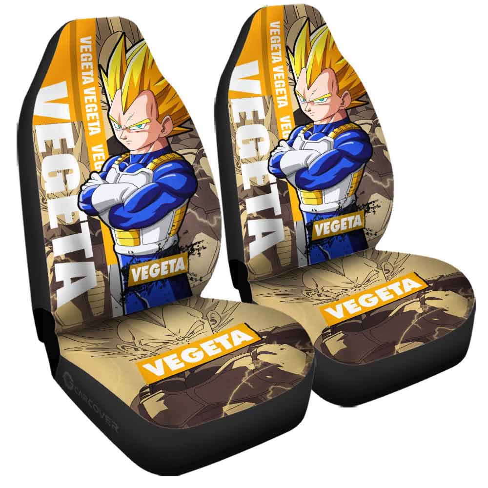 Vegeta SSJ Car Seat Covers Custom Dragon Ball Anime Car Accessories - Gearcarcover - 3