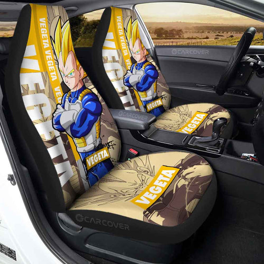 Vegeta SSJ Car Seat Covers Custom Dragon Ball Anime Car Accessories - Gearcarcover - 1