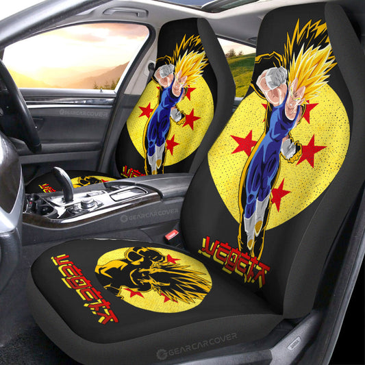 Vegeta SSJ Car Seat Covers Custom Dragon Ball Anime Car Accessories - Gearcarcover - 1