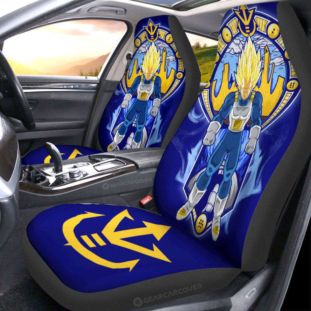 Vegeta SSJ Car Seat Covers Custom Dragon Ball Car Interior Accessories - Gearcarcover - 1