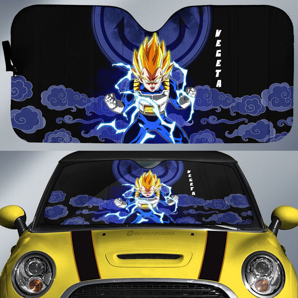 Vegeta SSJ Car Sunshade Custom Anime Dragon Ball Car Accessories - Gearcarcover - 1