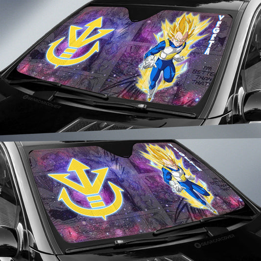 Vegeta SSJ Car Sunshade Custom Dragon Ball Anime Car Accessories Galaxy Style - Gearcarcover - 2