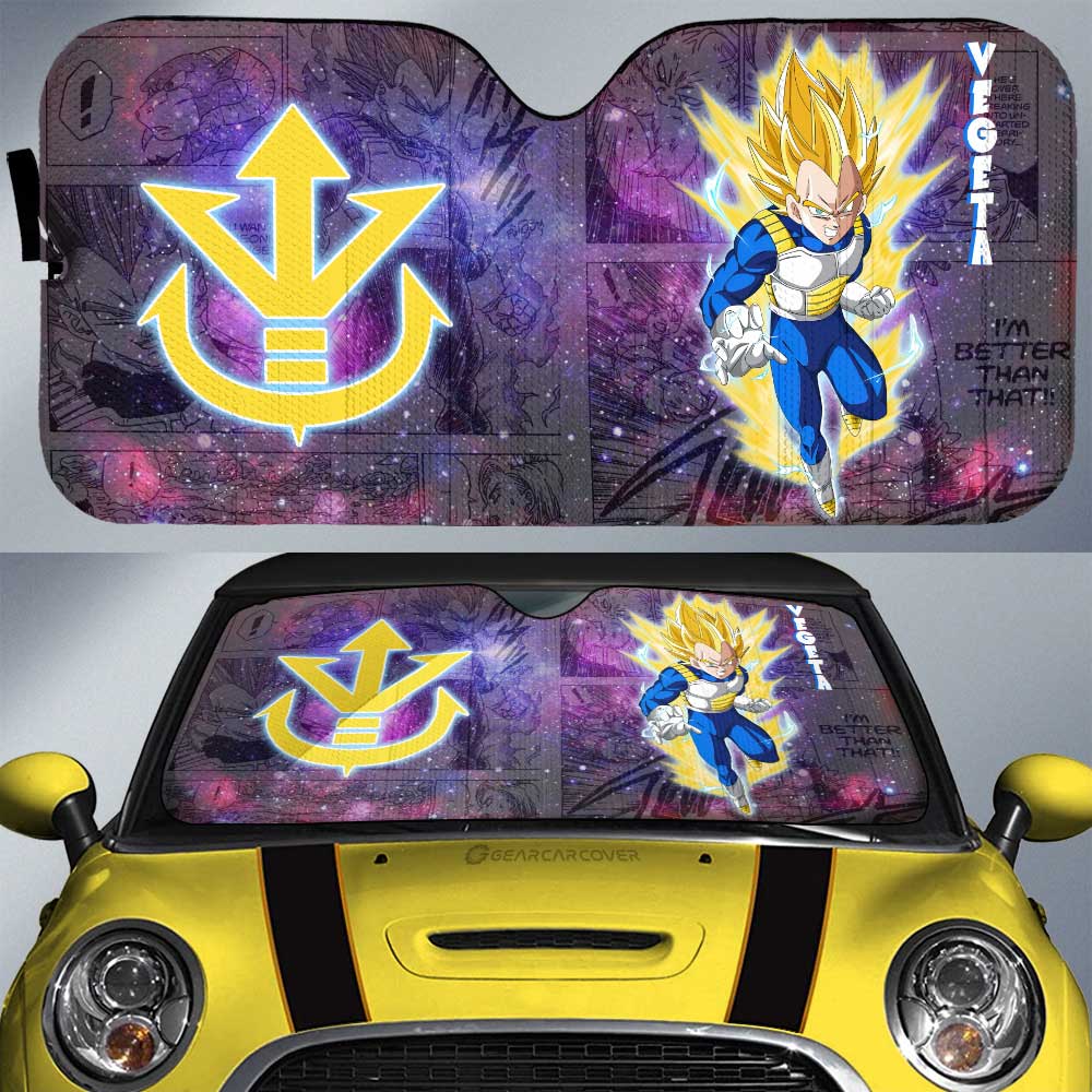 Vegeta SSJ Car Sunshade Custom Dragon Ball Anime Car Accessories Galaxy Style - Gearcarcover - 1