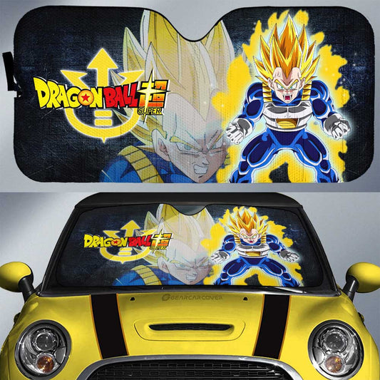 Vegeta SSJ Car Sunshade Custom Dragon Ball Anime Car Interior Accessories - Gearcarcover - 1