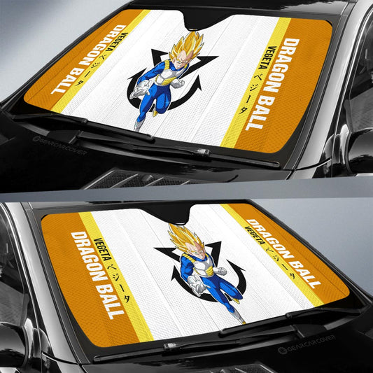 Vegeta SSJ Car Sunshade Custom Dragon Ball Car Accessories For Anime Fans - Gearcarcover - 2