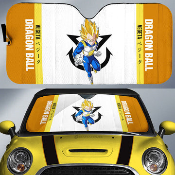 Vegeta SSJ Car Sunshade Custom Dragon Ball Car Accessories For Anime Fans - Gearcarcover - 1