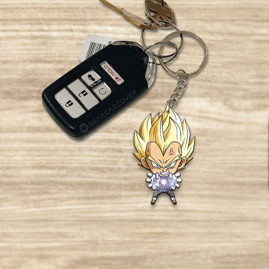 Vegeta SSJ Keychain Custom Dragon Ball Anime Car Accessories - Gearcarcover - 1