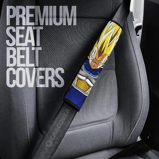 Vegeta SSJ Seat Belt Covers Custom Dragon Ball Anime Car Accessories - Gearcarcover - 2