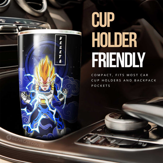 Vegeta SSJ Tumbler Cup Custom Anime Dragon Ball Car Accessories - Gearcarcover - 2