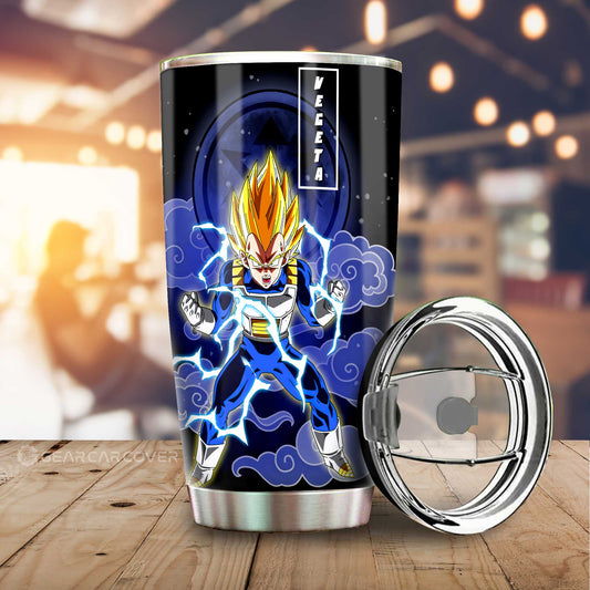 Vegeta SSJ Tumbler Cup Custom Anime Dragon Ball Car Accessories - Gearcarcover - 1