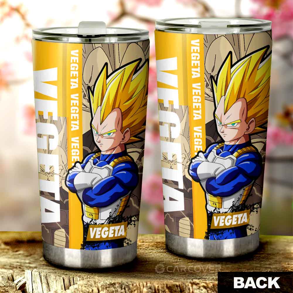 Vegeta SSJ Tumbler Cup Custom Dragon Ball Anime Car Accessories - Gearcarcover - 3