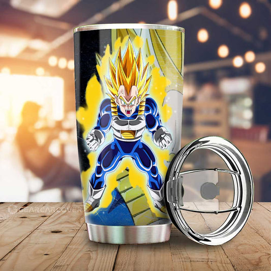 Vegeta SSJ Tumbler Cup Custom Dragon Ball Anime Car Interior Accessories - Gearcarcover - 1