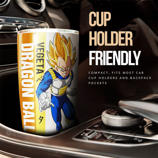 Vegeta SSJ Tumbler Cup Custom Dragon Ball Car Accessories For Anime Fans - Gearcarcover - 2