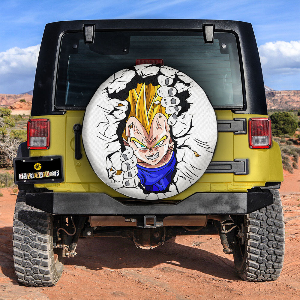 Vegeta Spare Tire Cover Custom Dragon Ball Anime - Gearcarcover - 2