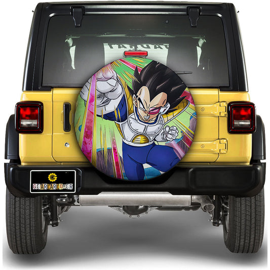 Vegeta Spare Tire Covers Custom Dragon Ball Anime Car Accessories - Gearcarcover - 1
