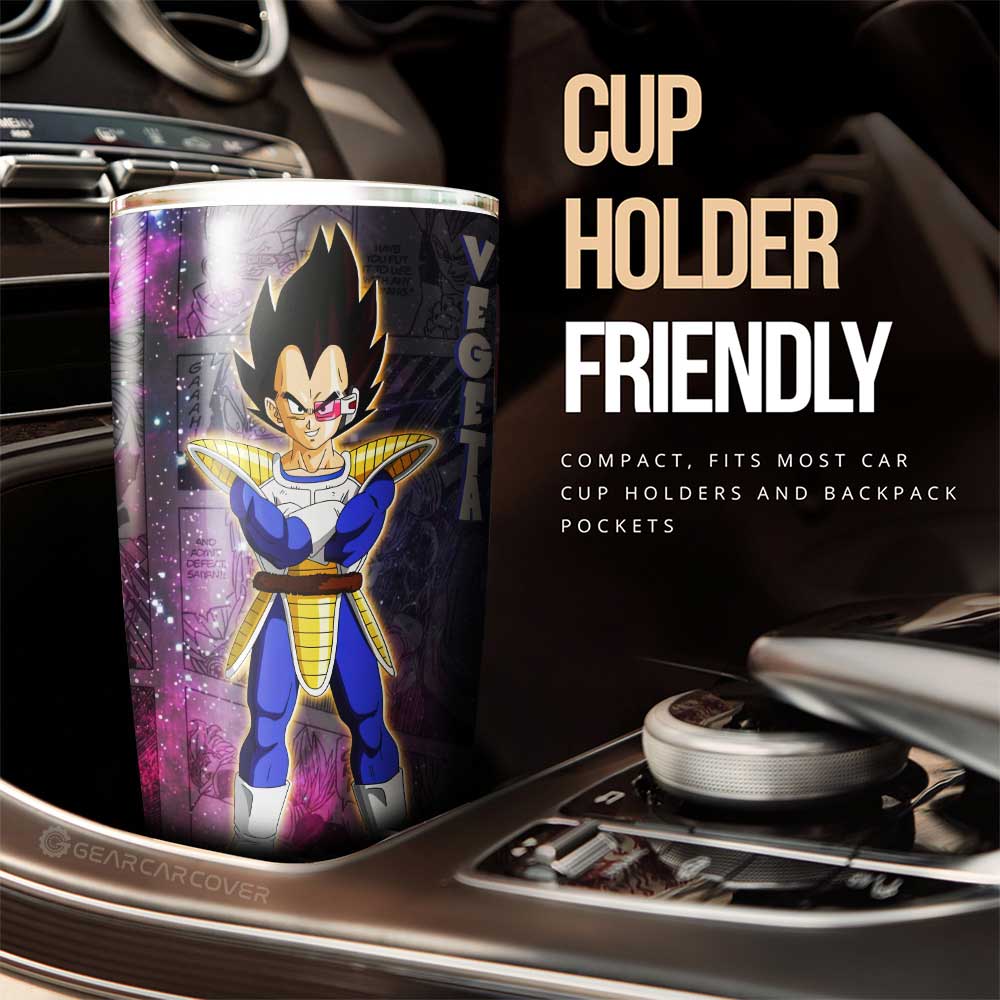 Vegeta Tumbler Cup Custom Dragon Ball Anime Car Accessories Manga Galaxy Style - Gearcarcover - 2