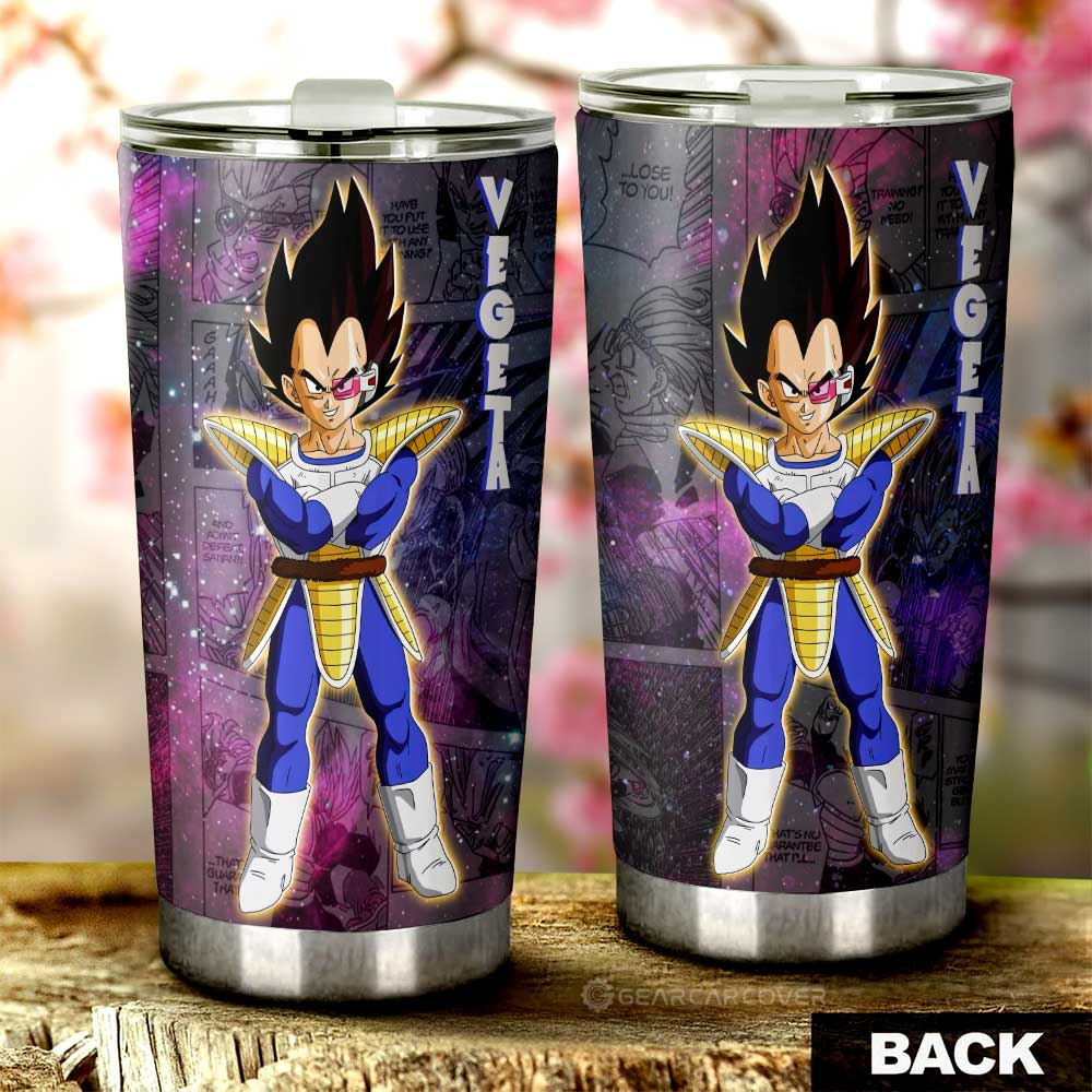 Vegeta Tumbler Cup Custom Dragon Ball Anime Car Accessories Manga Galaxy Style - Gearcarcover - 3