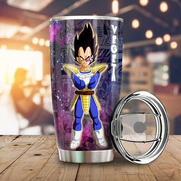 Vegeta Tumbler Cup Custom Dragon Ball Anime Car Accessories Manga Galaxy Style - Gearcarcover - 1