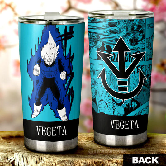 Vegeta Tumbler Cup Custom Dragon Ball Anime Manga Color Blue - Gearcarcover - 1