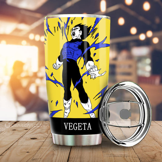 Vegeta Tumbler Cup Custom Dragon Ball Anime Manga Color Style - Gearcarcover - 1