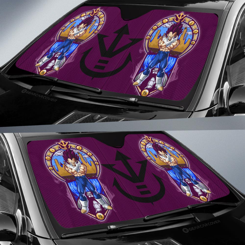 Vegeta Ultra Ego Car Sunshade Custom Dragon Ball Car Interior Accessories - Gearcarcover - 2