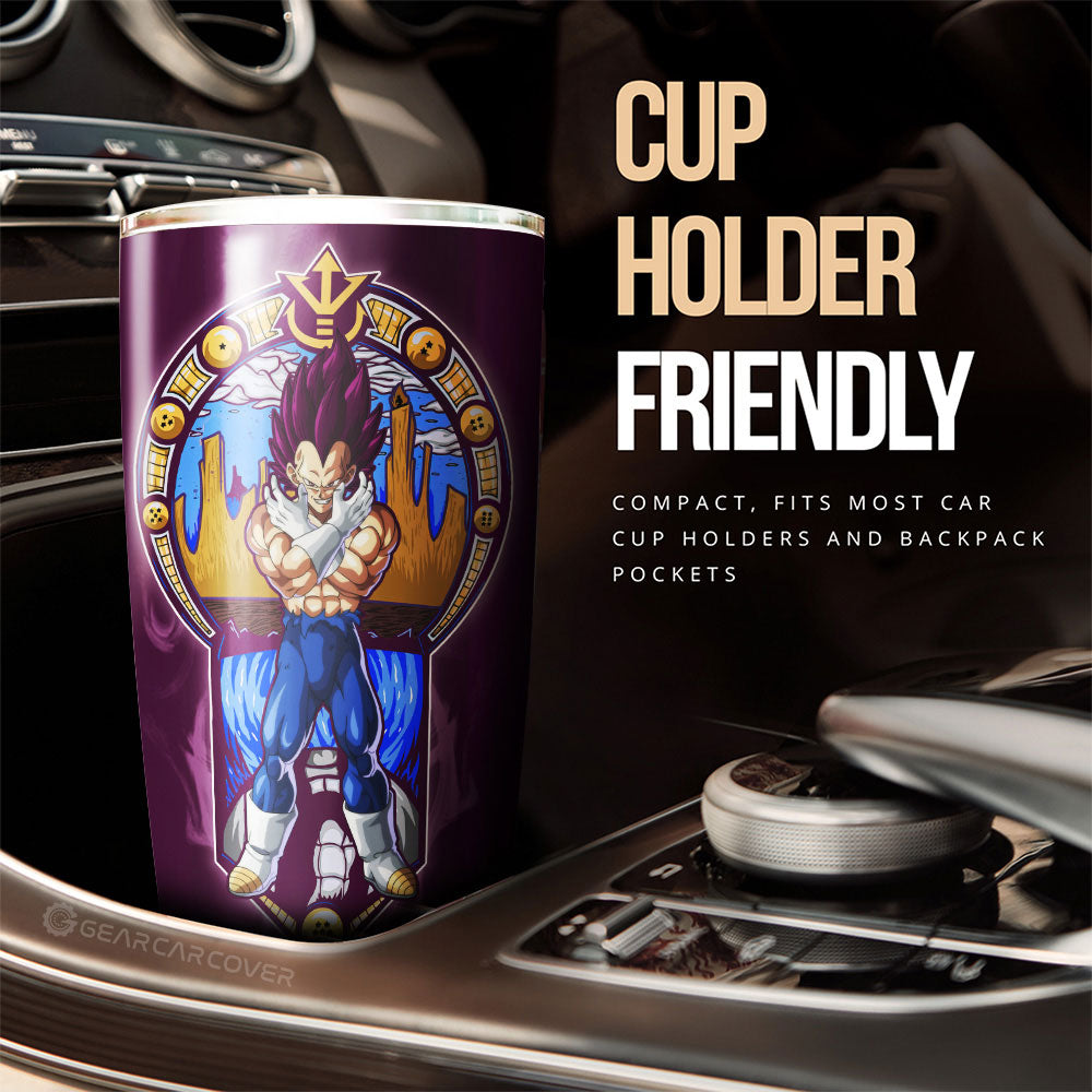 Vegeta Ultra Ego Tumbler Cup Custom Dragon Ball Car Interior Accessories - Gearcarcover - 3