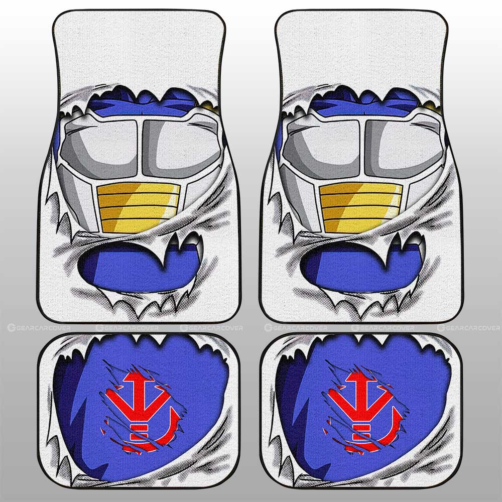 Vegeta Uniform Car Floor Mats Custom Dragon Ball Anime - Gearcarcover - 1