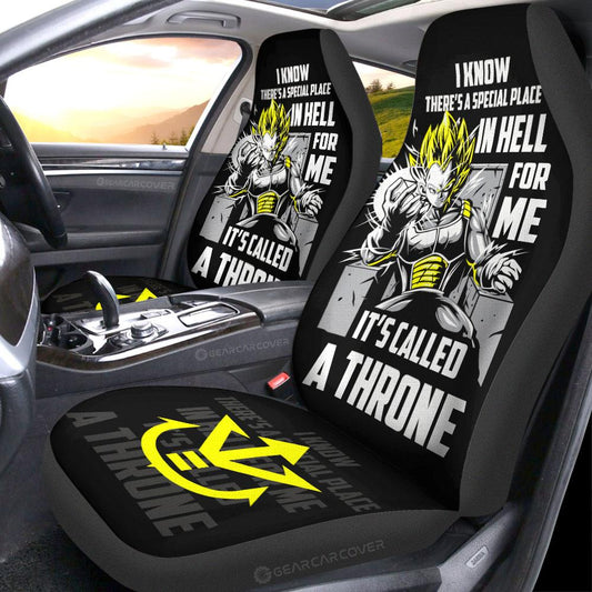 Vegeta's Throne Essential Car Seat Covers Custom Gift For Dragon Ball Anime Fans - Gearcarcover - 2
