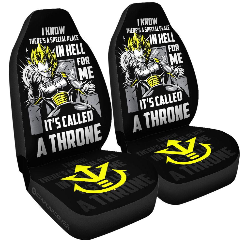 Vegeta's Throne Essential Car Seat Covers Custom Gift For Dragon Ball Anime Fans - Gearcarcover - 3