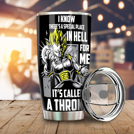 Vegeta's Throne Essential Tumbler Cup Custom Gift For Dragon Ball Anime Fans - Gearcarcover - 1