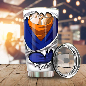 Vegito Uniform Tumbler Cup Custom Dragon Ball Anime - Gearcarcover - 1