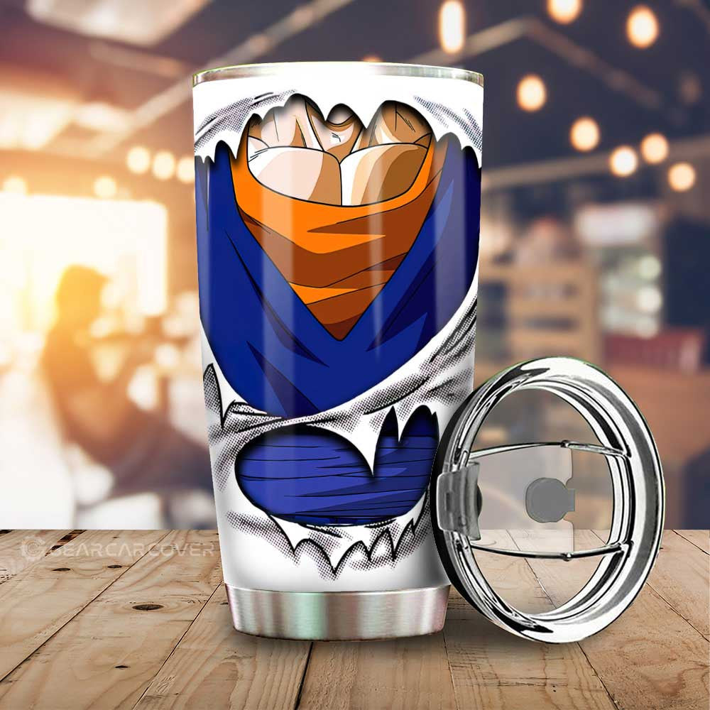 Vegito Uniform Tumbler Cup Custom Dragon Ball Anime - Gearcarcover - 1
