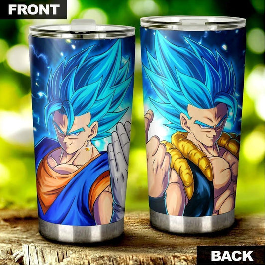 Vegito and Gogeta Tumbler Cup Custom Dragon Ball Car Accessories Anime Gifts - Gearcarcover - 1