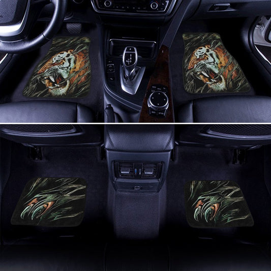 Very Cool Tiger Car Floor Mats Custom Cool Car Accessories Gift Idea - Gearcarcover - 2