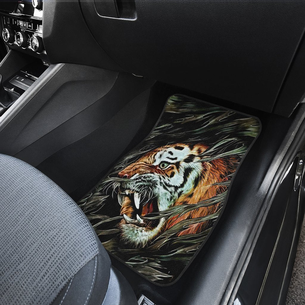 Very Cool Tiger Car Floor Mats Custom Cool Car Accessories Gift Idea - Gearcarcover - 4