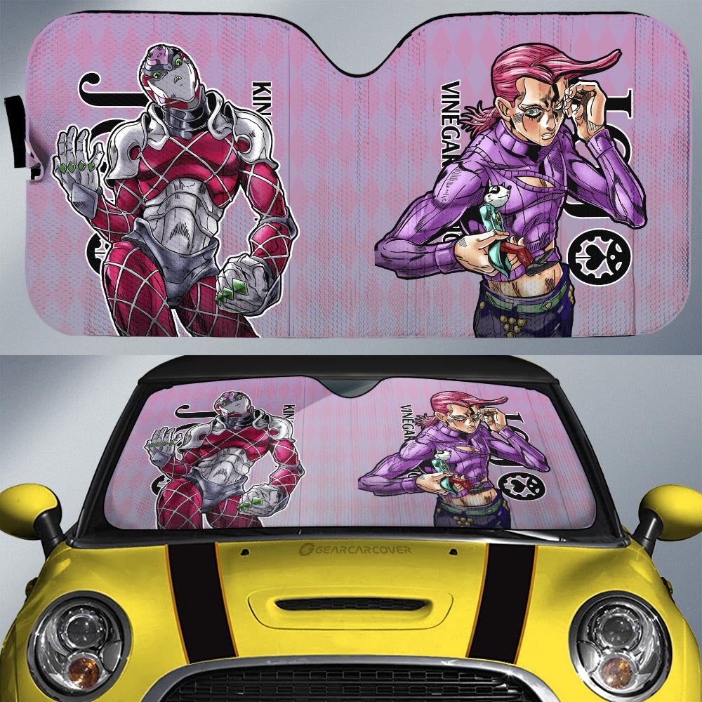 Vinegar Doppio Car Sunshade Custom JoJo's-Bizarre-Adventure Anime - Gearcarcover - 1