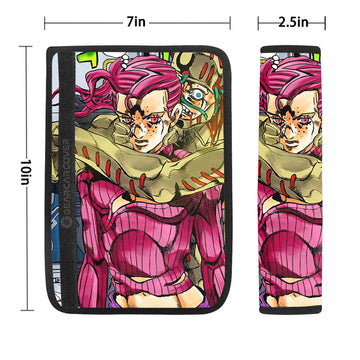 Vinegar Doppio Seat Belt Covers Custom JoJo's Bizarre Adventure Anime Car Accessories - Gearcarcover - 1