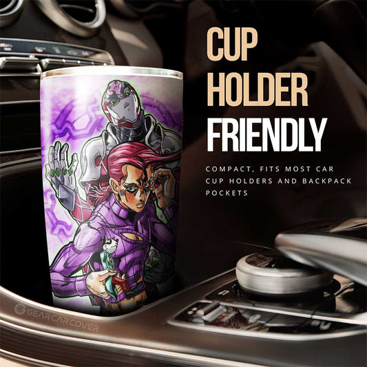 Vinegar Doppio Tumbler Cup Custom Jojo's Bizarre Adventures Anime - Gearcarcover - 2