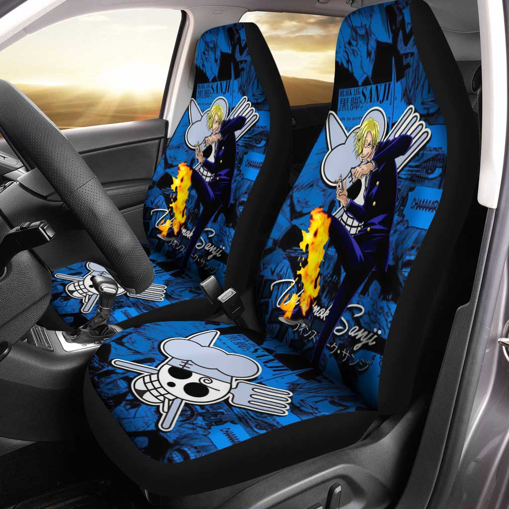 Vinsmoke Sanji Car Seat Covers Custom One Piece Anime Car Accessories - Gearcarcover - 1