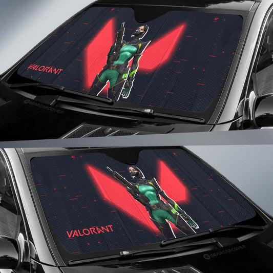 Viper Car Sunshade Custom Valorant Agent - Gearcarcover - 2
