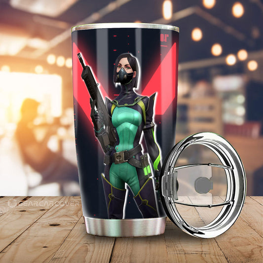 Viper Tumbler Cup Custom Valorant Agent - Gearcarcover - 1