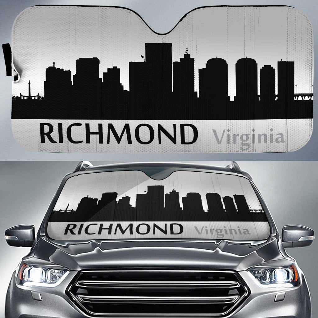 Virginia Richmond Skyline Car Sunshade Custom Car Accessories - Gearcarcover - 1