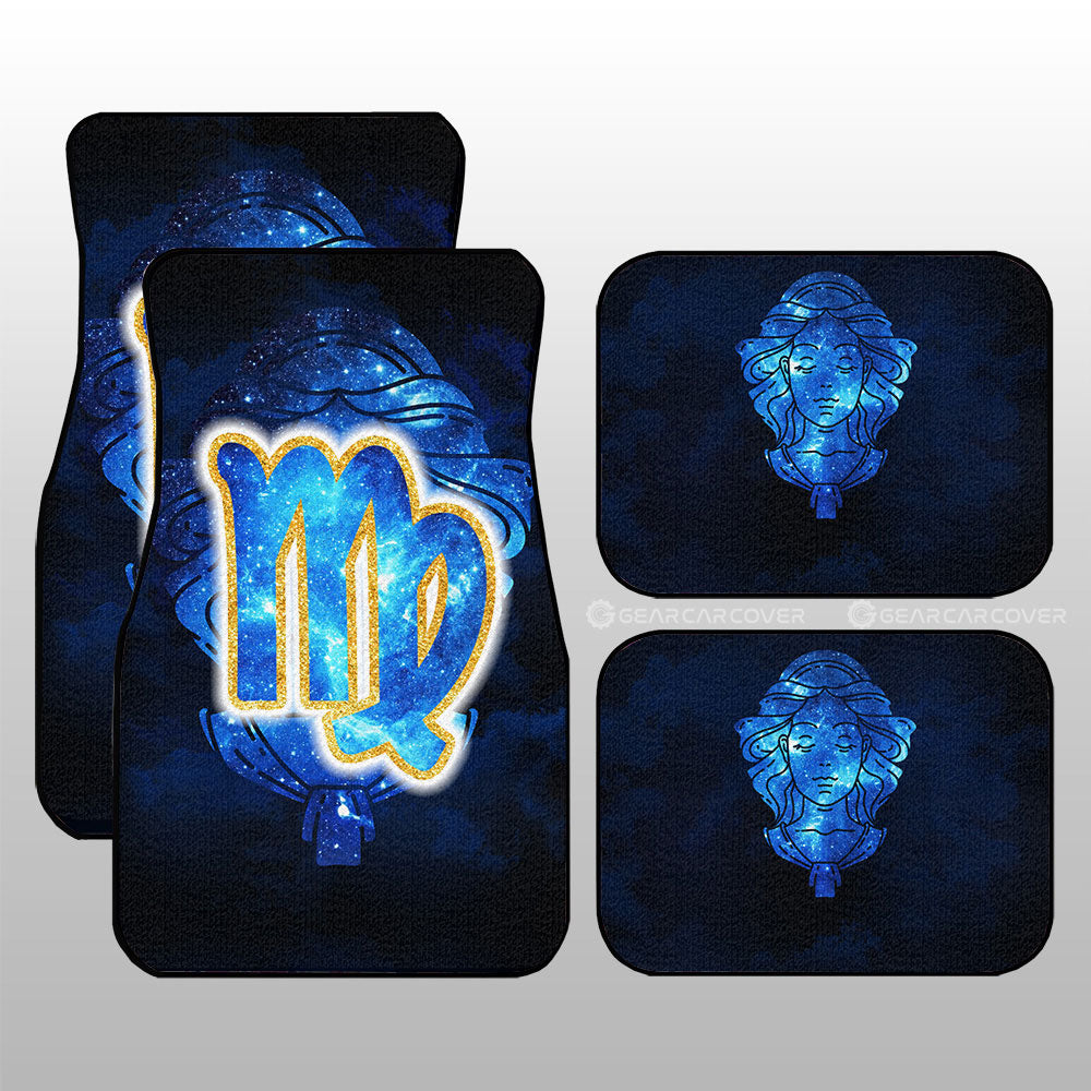 Virgo Car Floor Mats Custom Name Zodiac Car Accessories - Gearcarcover - 3