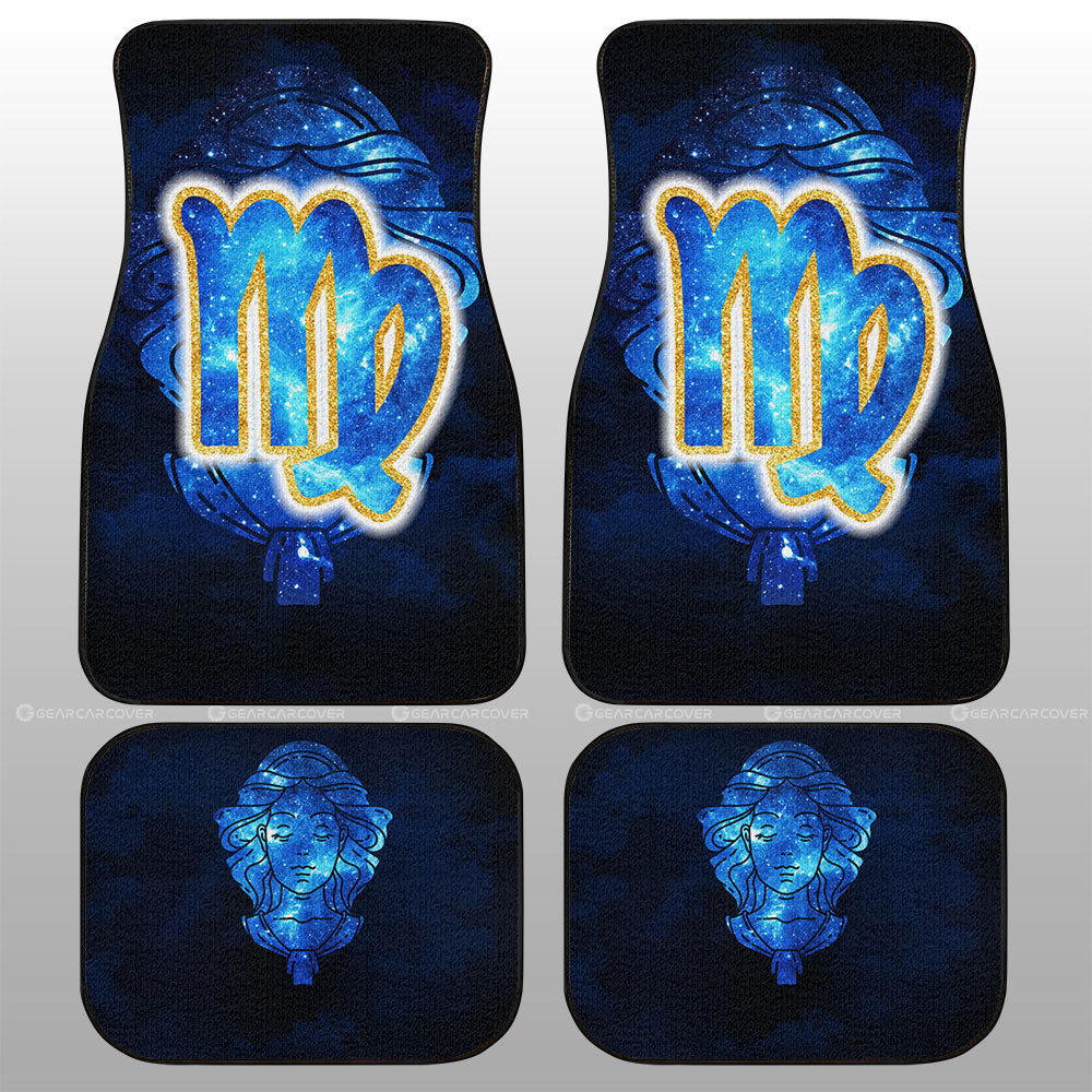 Virgo Car Floor Mats Custom Name Zodiac Car Accessories - Gearcarcover - 1