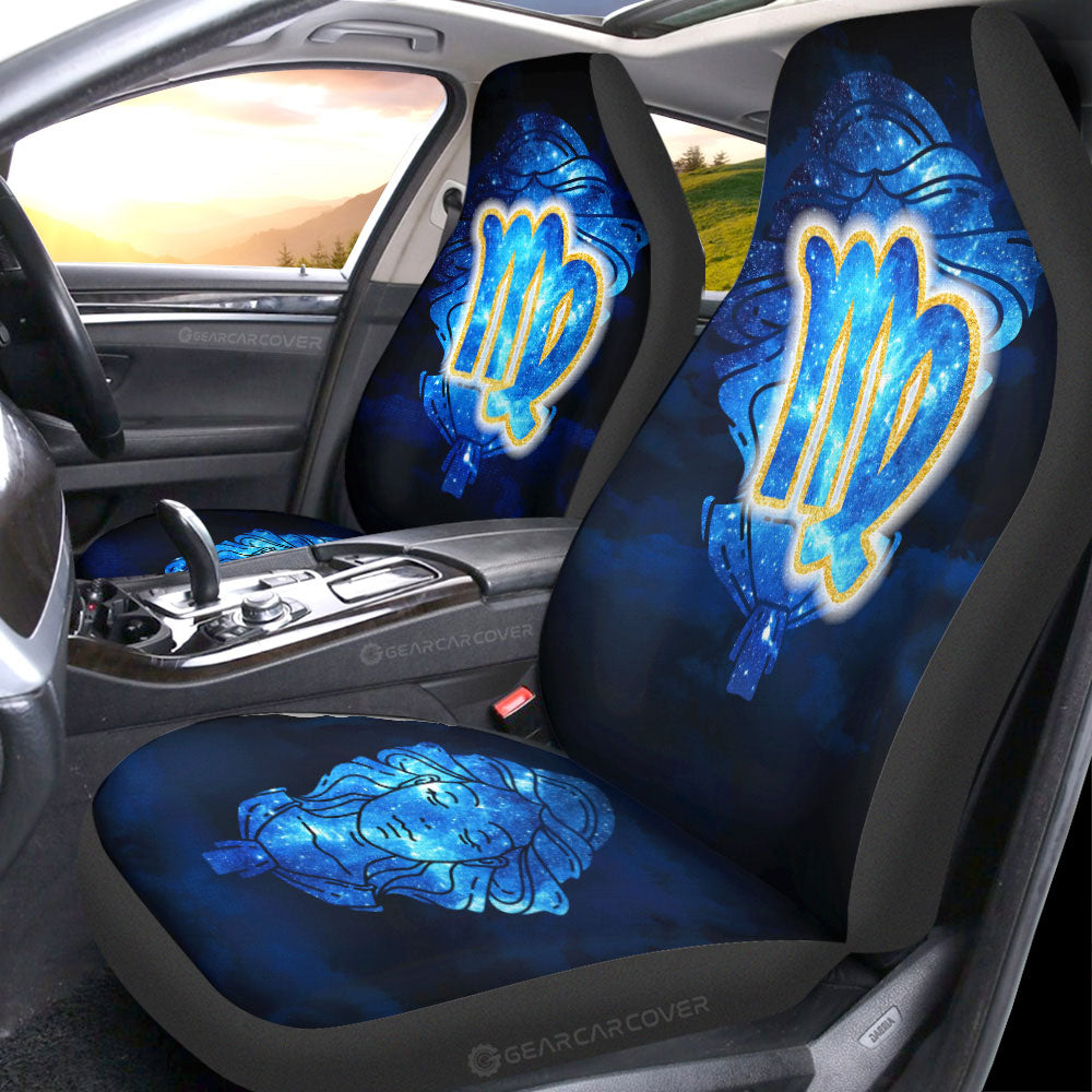 Virgo Car Seat Covers Custom Name Zodiac Car Accessories - Gearcarcover - 4