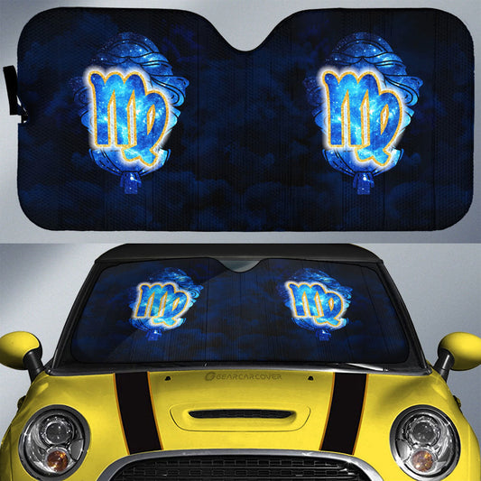 Virgo Car Sunshade Custom Name Zodiac Car Interior Accessories - Gearcarcover - 1