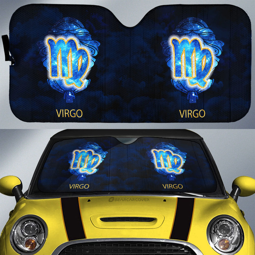 Virgo Car Sunshade Custom Zodiac Car Interior Accessories - Gearcarcover - 1