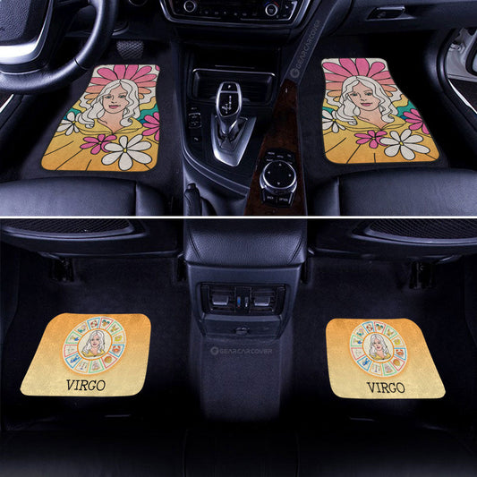 Virgo Colorful Car Floor Mats Custom Zodiac Car Accessories - Gearcarcover - 2