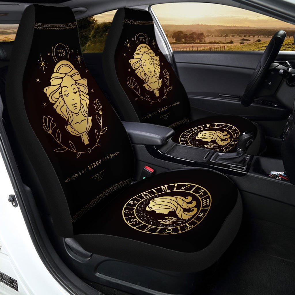 Virgo Horoscope Car Seat Covers Custom Birthday Gifts Car Accessories - Gearcarcover - 2